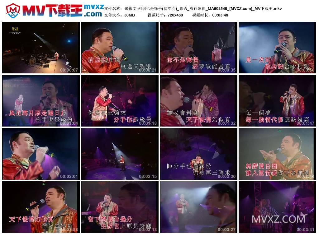 张伟文-相识也是缘份(演唱会)_粤语_流行歌曲_MA502548